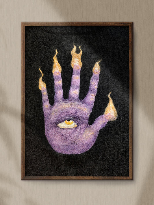 Hand of Glory Textile Art // Artwork Print