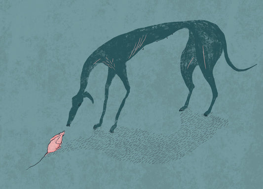 Dog and Mouse // Postcard