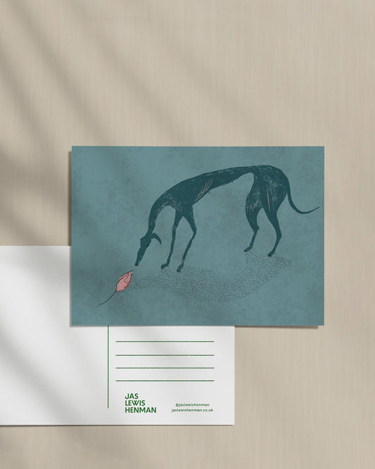Dog and Mouse // Postcard