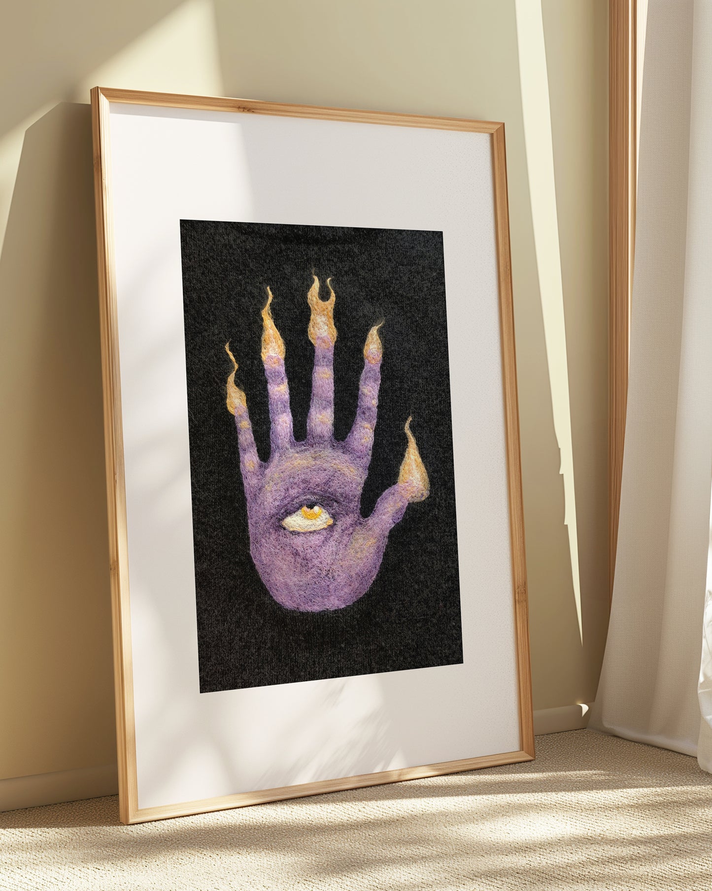 Hand of Glory Textile Art // Artwork Print