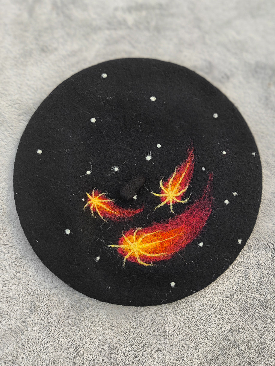 Three Comets Beret