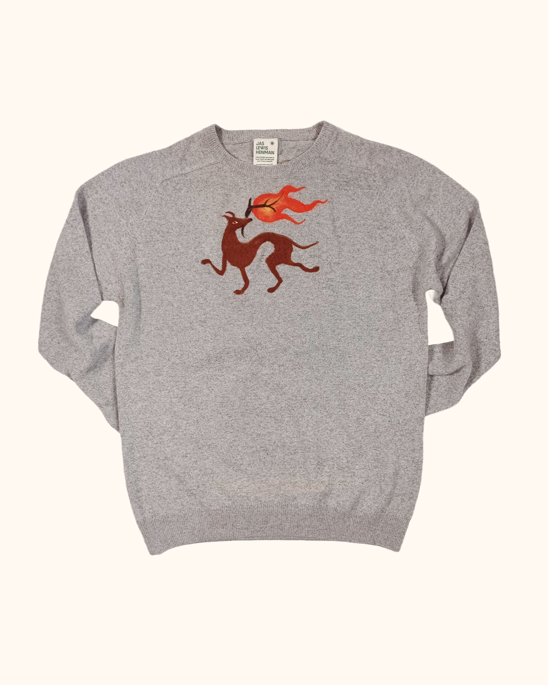 Flaming Whippet Jumper