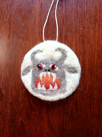 Beast on White Hanging Decoration