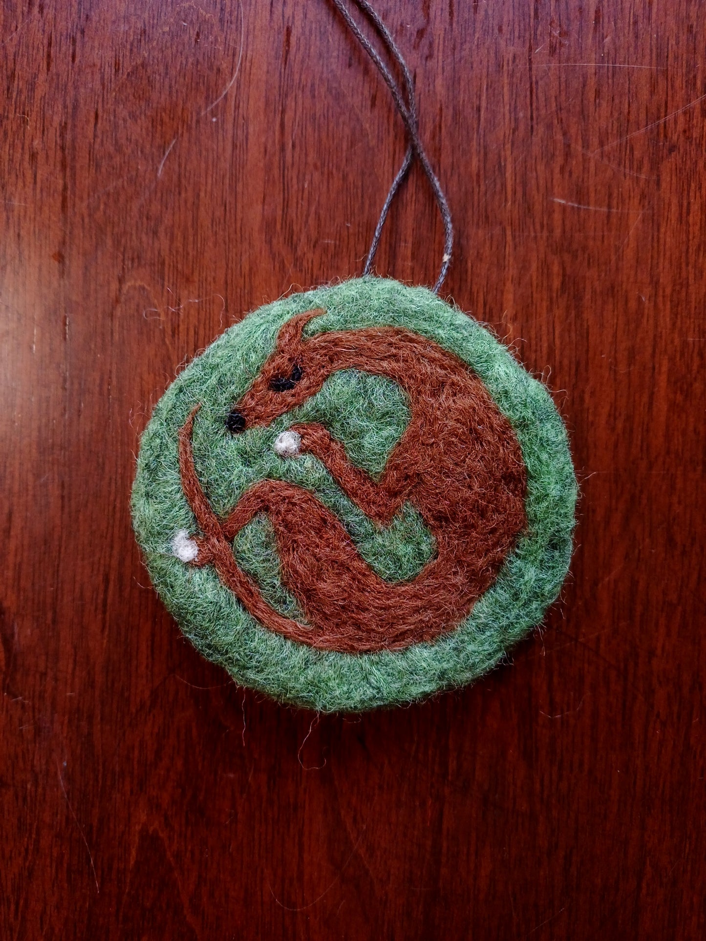 Sleeping Wolf Hanging Decoration