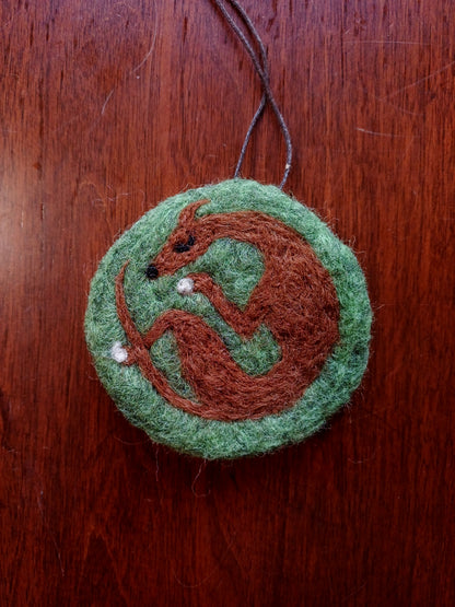 Sleeping Wolf Hanging Decoration