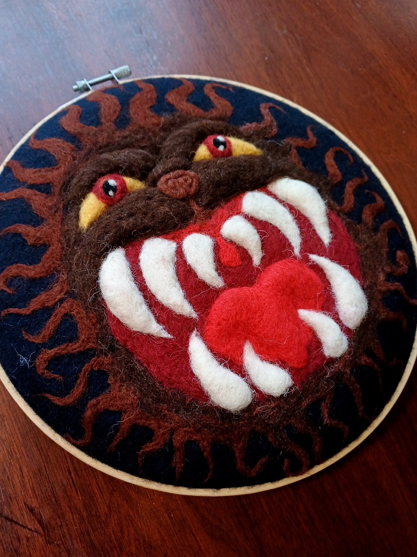 Hell Mouth Beast - Wall Hanging Original Art