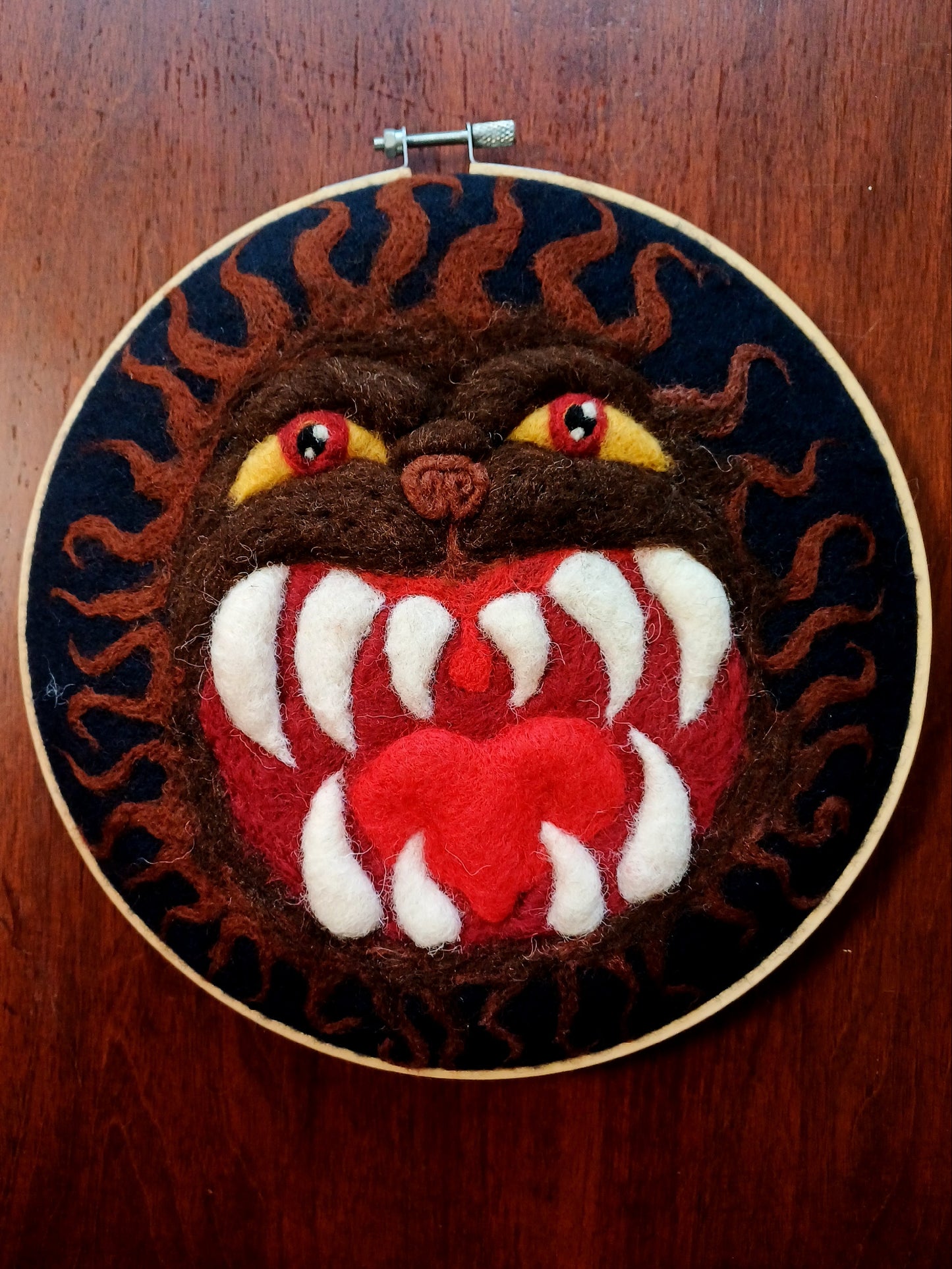 Hell Mouth Beast - Wall Hanging Original Art