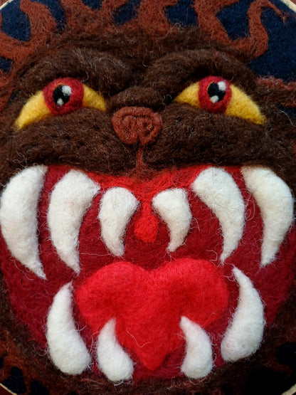 Hell Mouth Beast - Wall Hanging Original Art