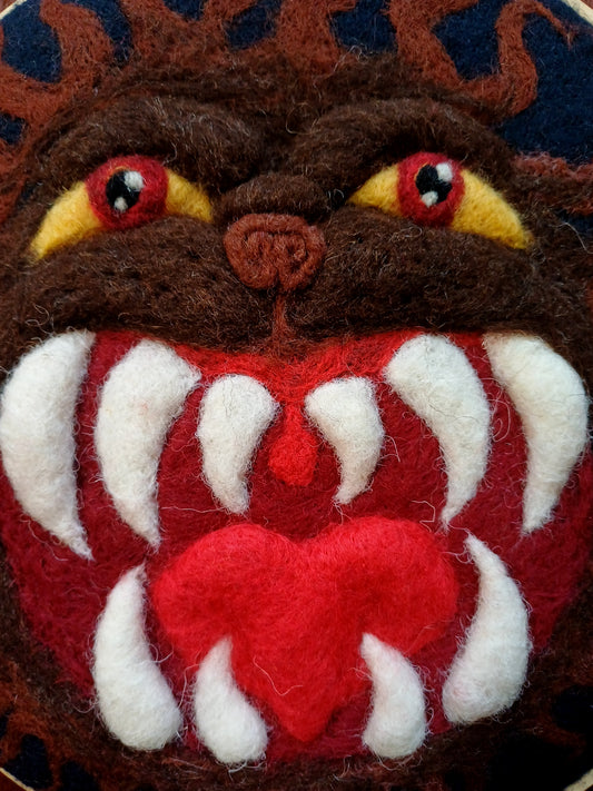 Hell Mouth Beast - Wall Hanging Original Art