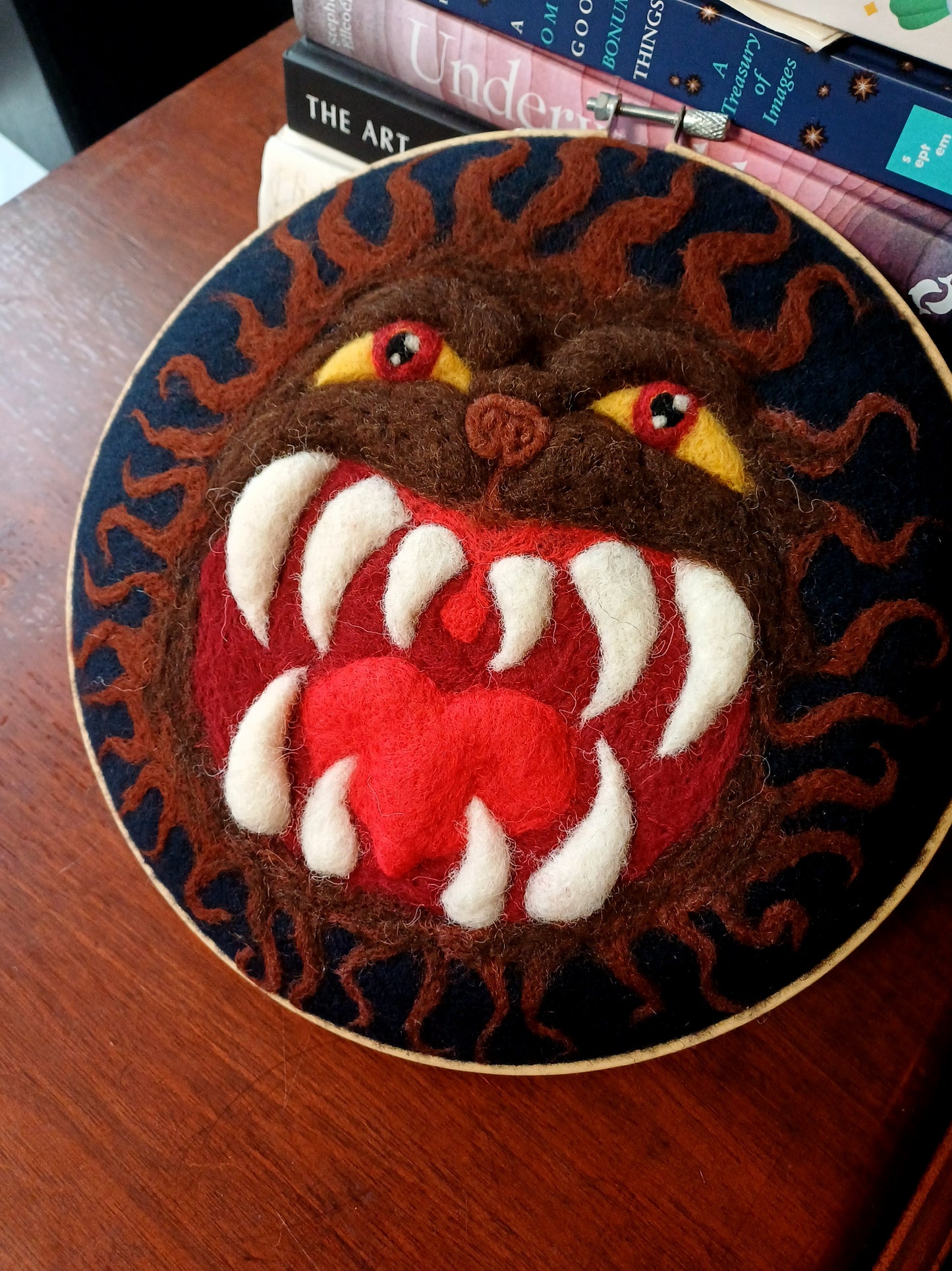 Hell Mouth Beast - Wall Hanging Original Art