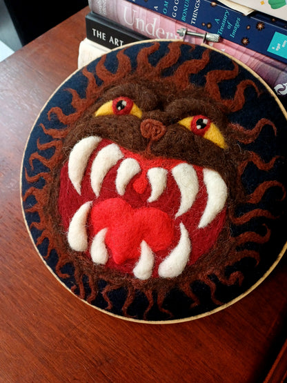 Hell Mouth Beast - Wall Hanging Original Art