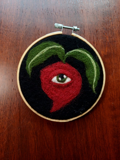 One eyed Radish - Wall Hanging Original Art