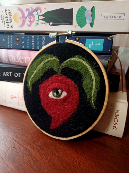 One eyed Radish - Wall Hanging Original Art