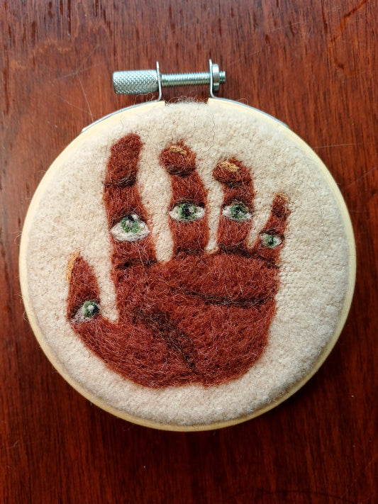 All Seeing Hand - Wall Hanging Original Art