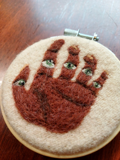 All Seeing Hand - Wall Hanging Original Art