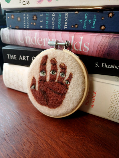 All Seeing Hand - Wall Hanging Original Art