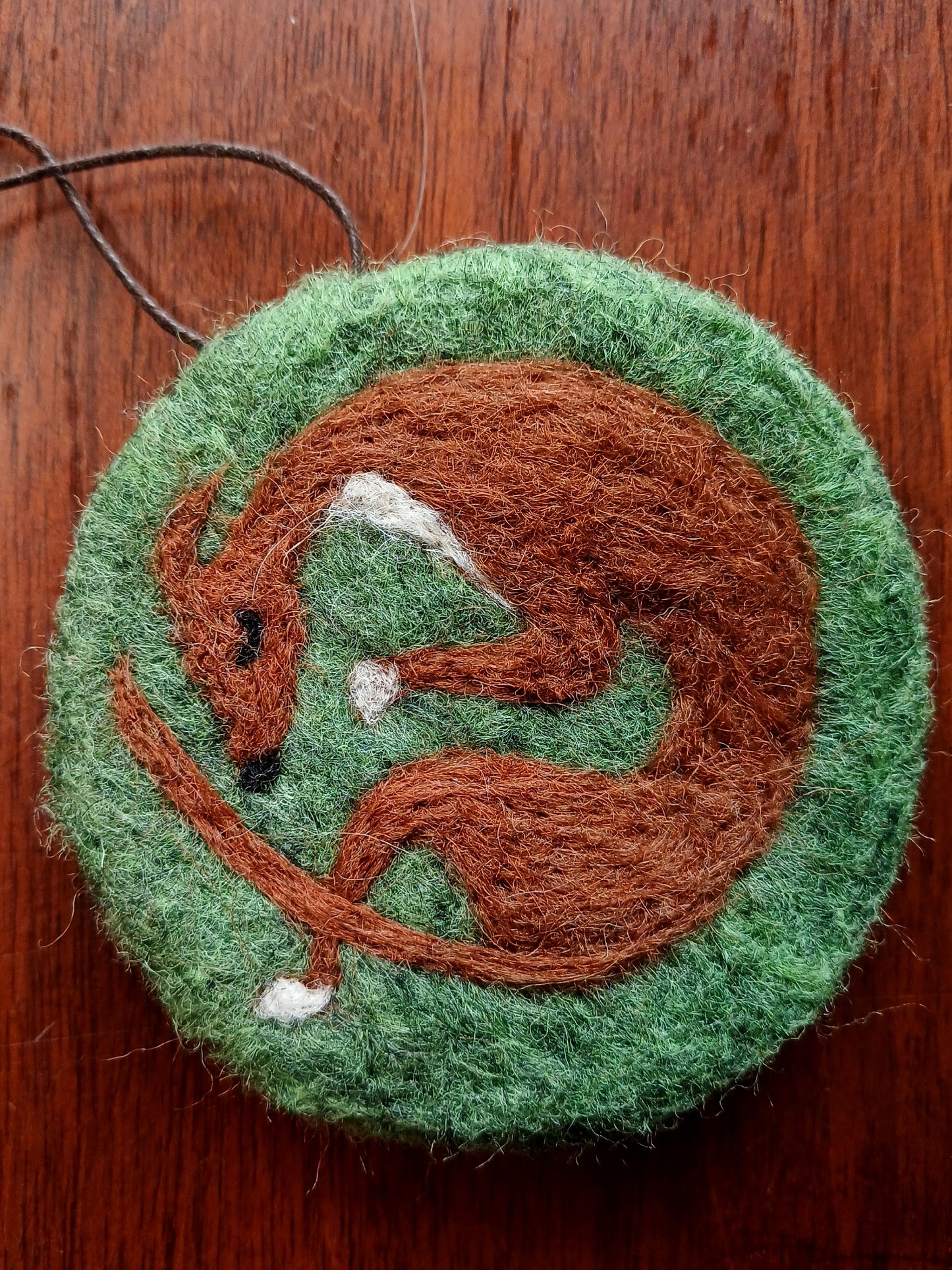 Sleeping Wolf Hanging Decoration