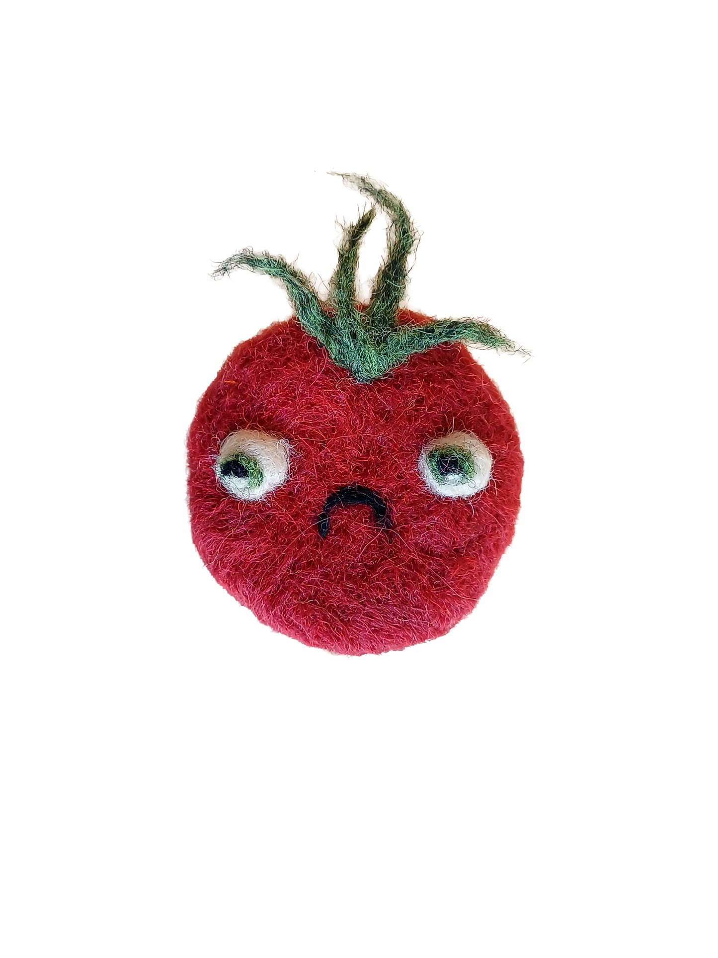 Emotional Tomato Brooch - Sad