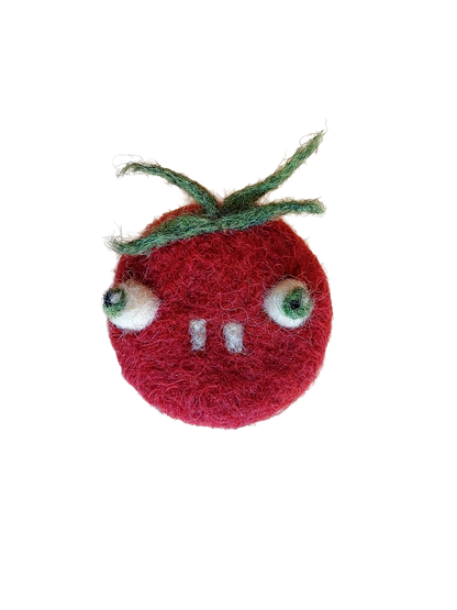 Emotional Tomato Brooch - Stupid