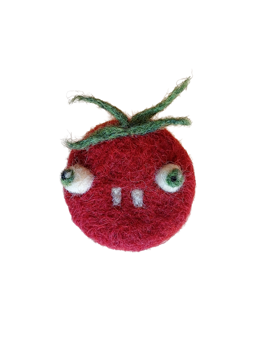Emotional Tomato Brooch - Stupid