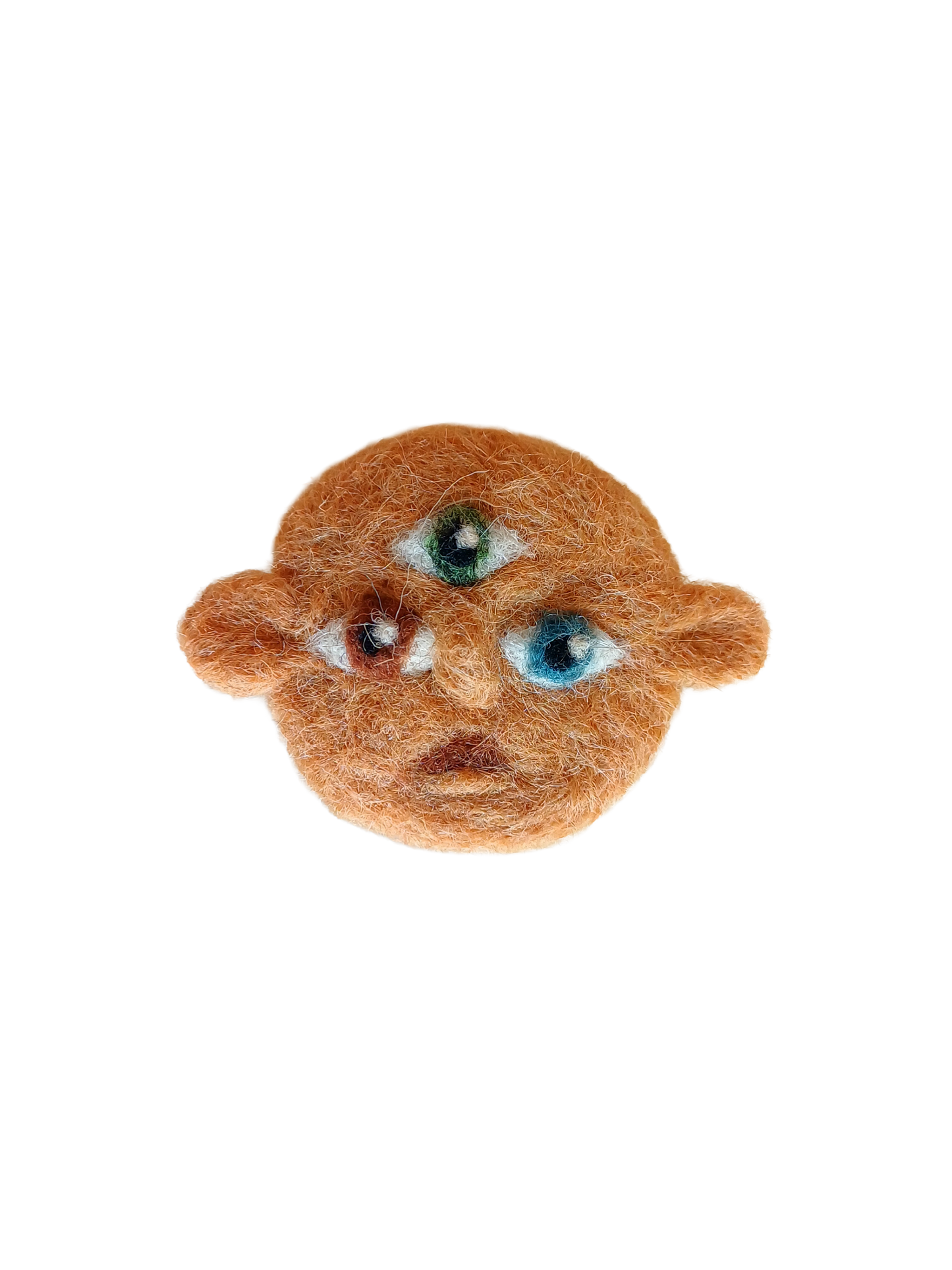 Face Brooch - Three Eyes