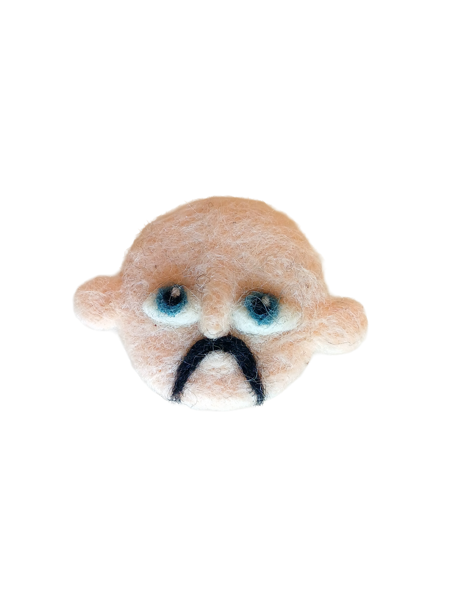 Face Brooch - Moustache