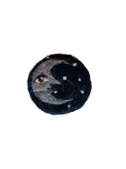 Crescent Moon Brooch
