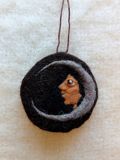 Woman in Moon Hanging Decoration