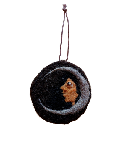 Woman in Moon Hanging Decoration