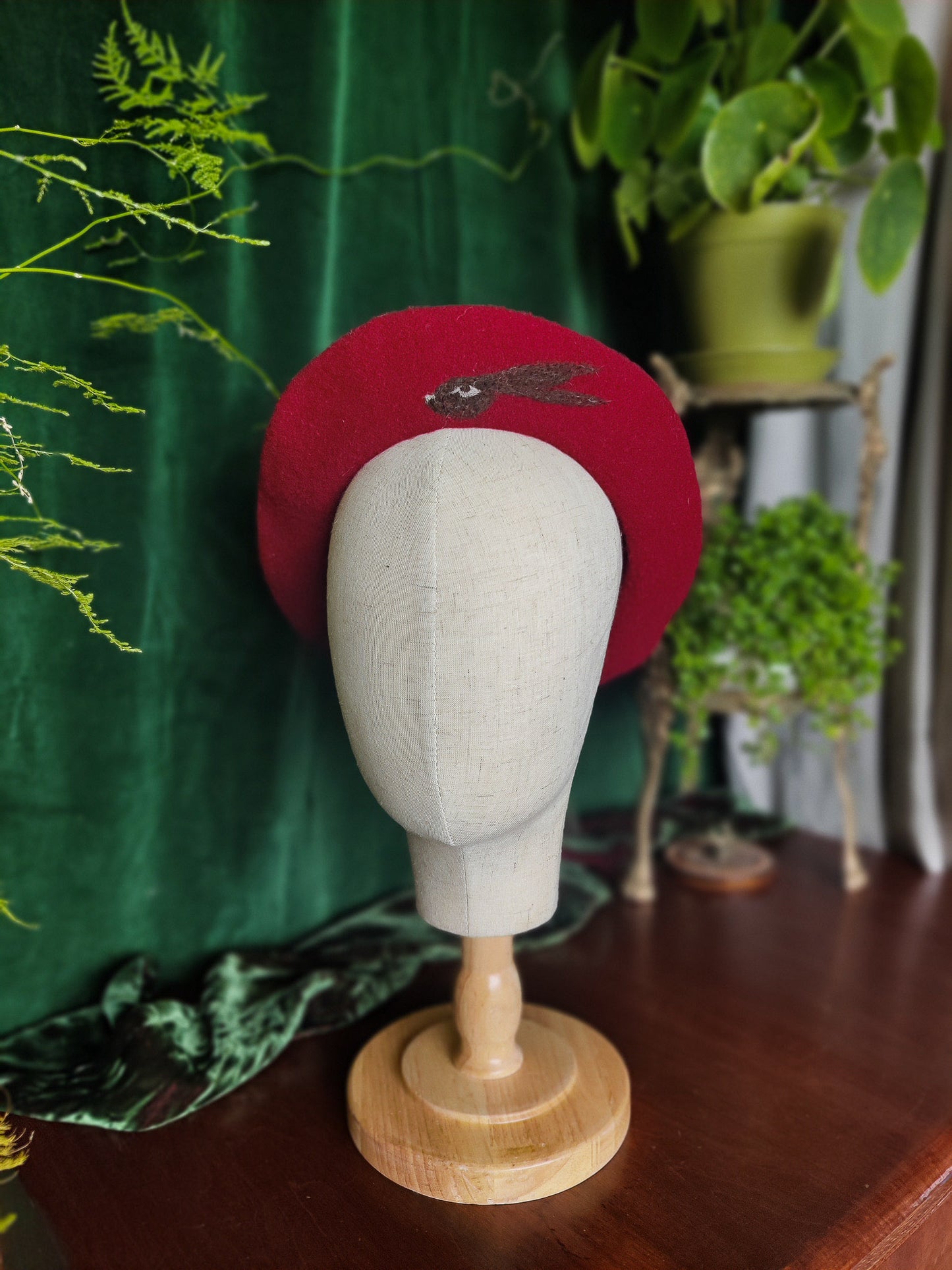 Hare and Star Beret