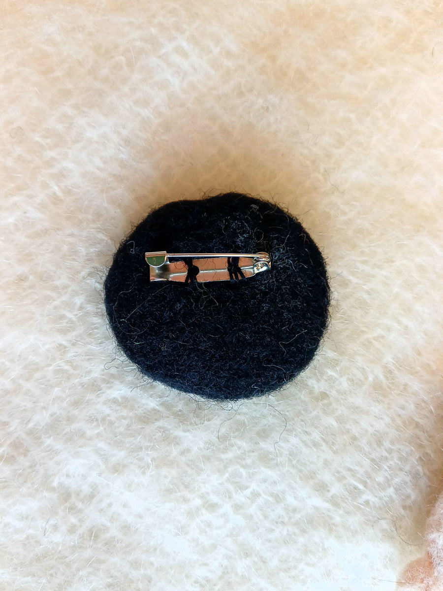 Crescent Moon Brooch