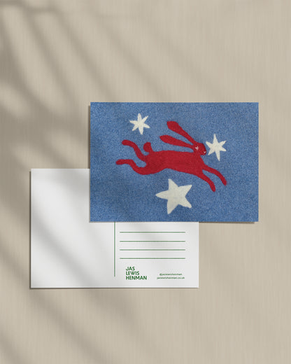 Hare and Star // Postcard