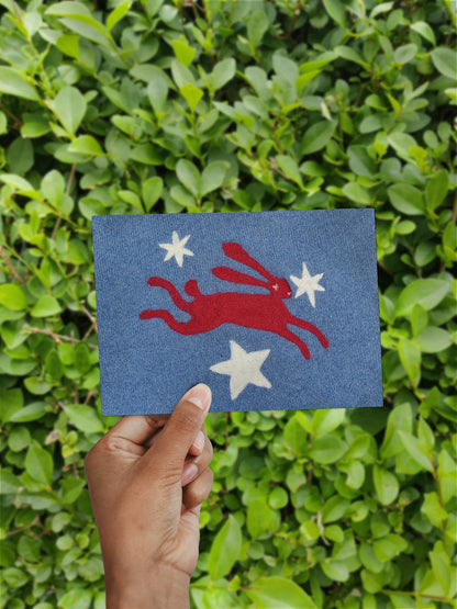 Hare and Star // Postcard