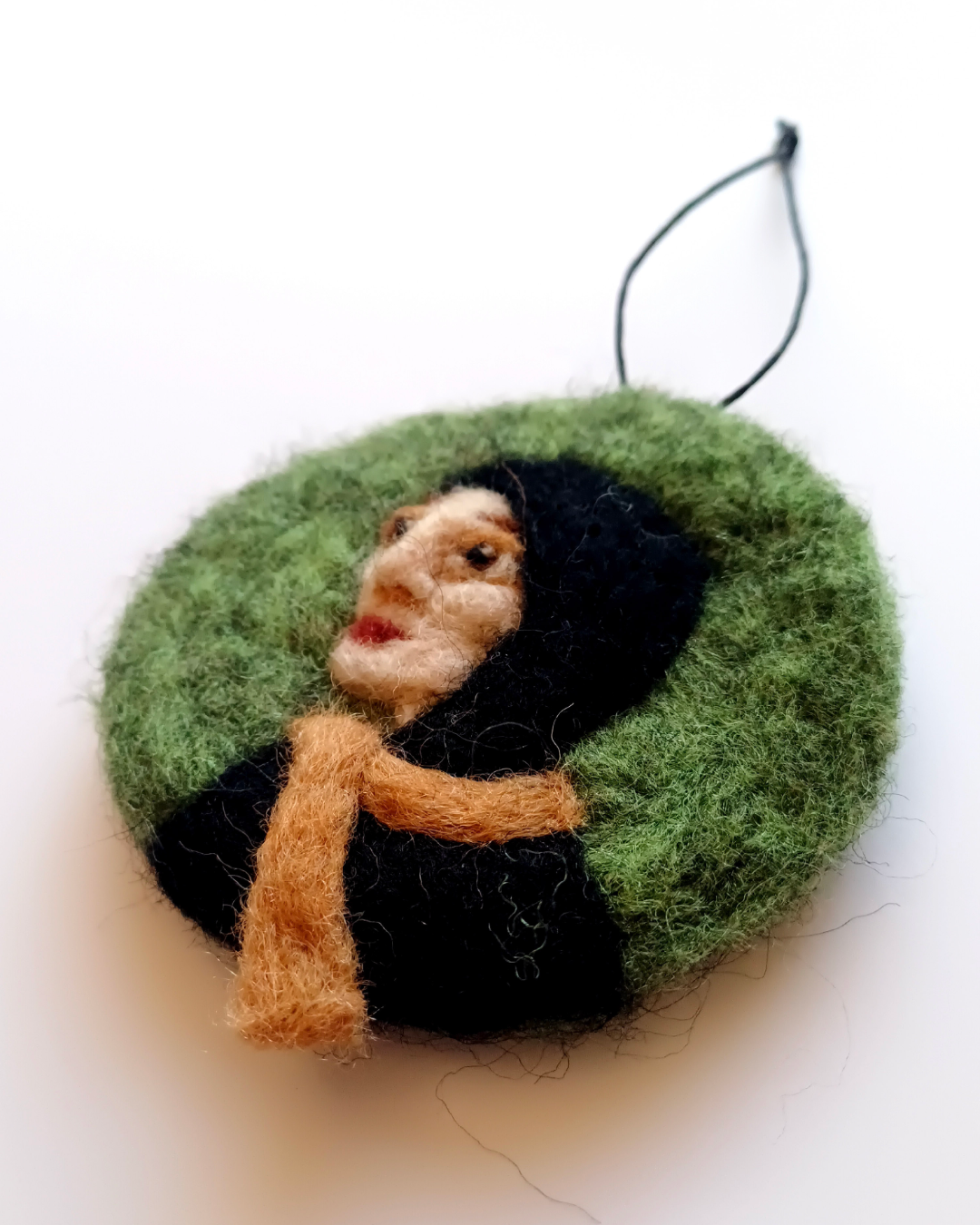 Wonky Lady in Black Hanging Decoration