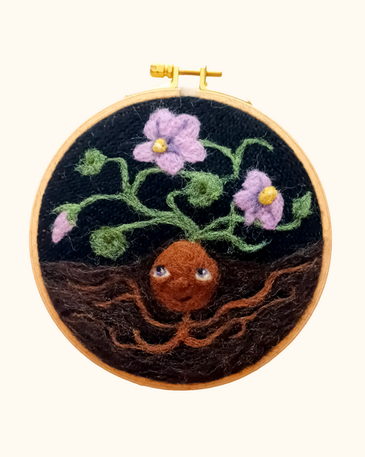 Wonky Potato Flower Wall Art