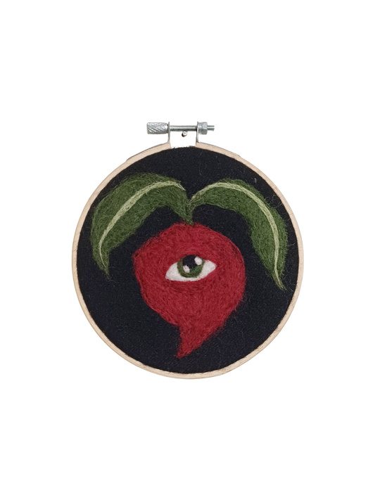 One eyed Radish - Wall Hanging Original Art