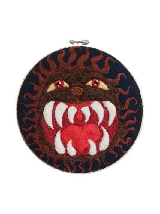 Hell Mouth Beast - Wall Hanging Original Art