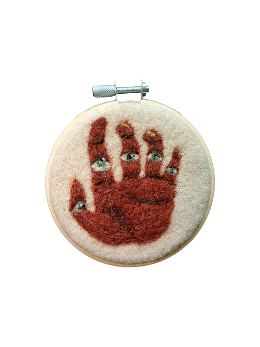 All Seeing Hand - Wall Hanging Original Art