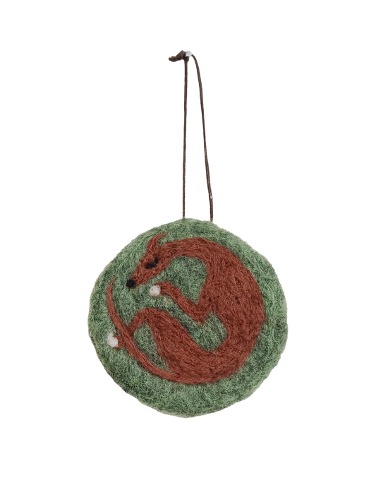 Sleeping Wolf Hanging Decoration