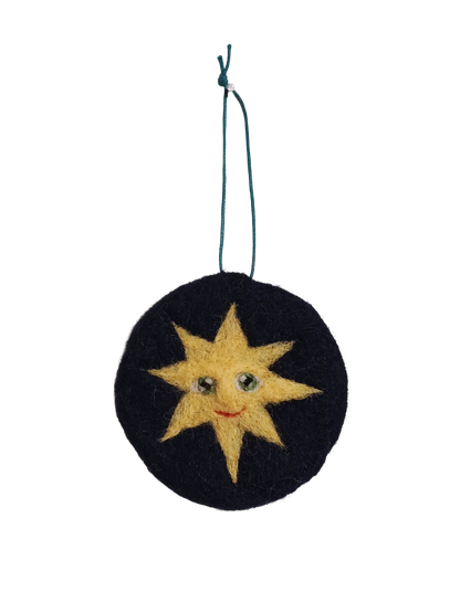 Sun on Blue Hanging Decoration