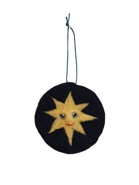 Sun on Blue Hanging Decoration