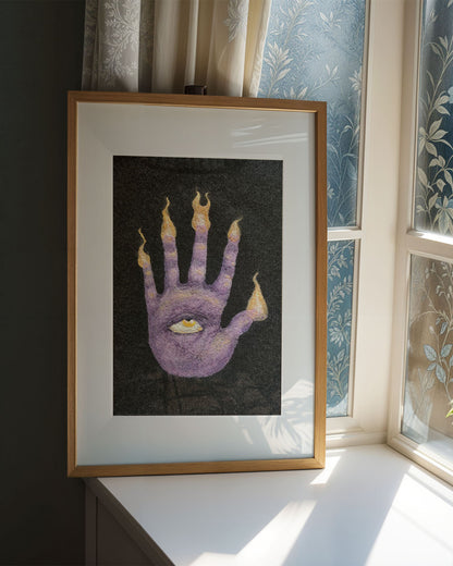 Hand of Glory Textile Art // Artwork Print
