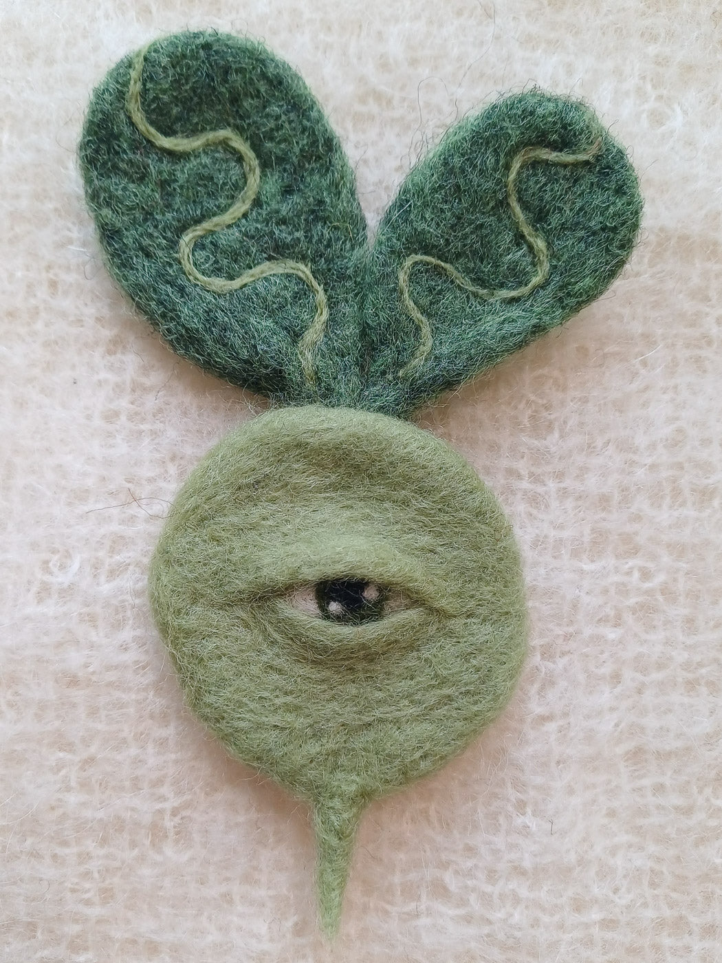 One-Eyed Vegetable Wall Art - Green