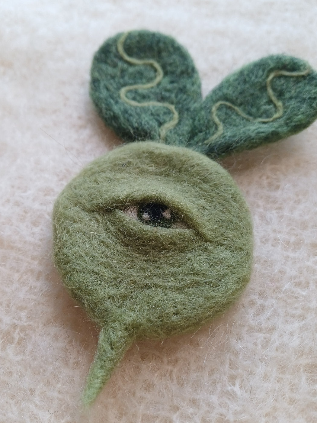 One-Eyed Vegetable Wall Art - Green