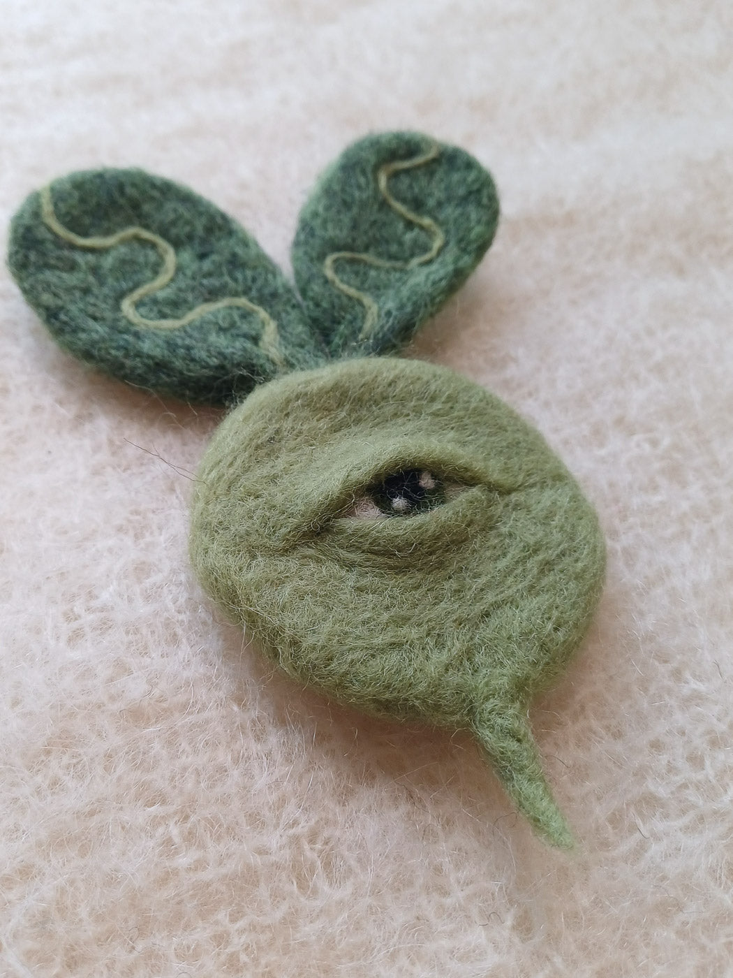 One-Eyed Vegetable Wall Art - Green