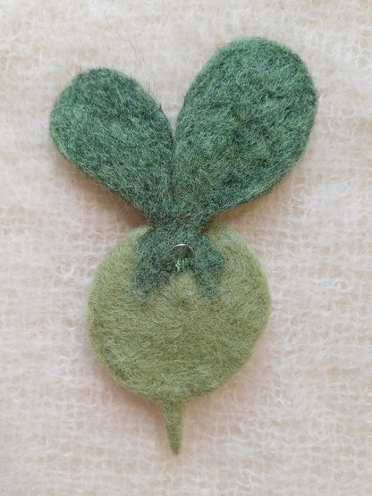 One-Eyed Vegetable Wall Art - Green