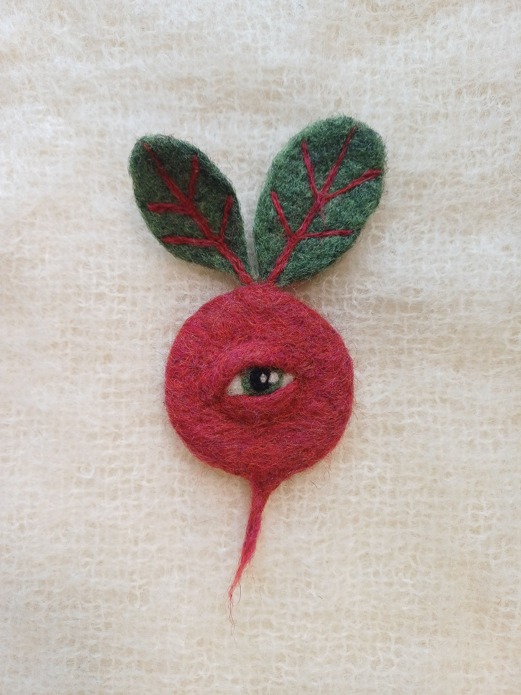 One-Eyed Vegetable Wall Art - Red