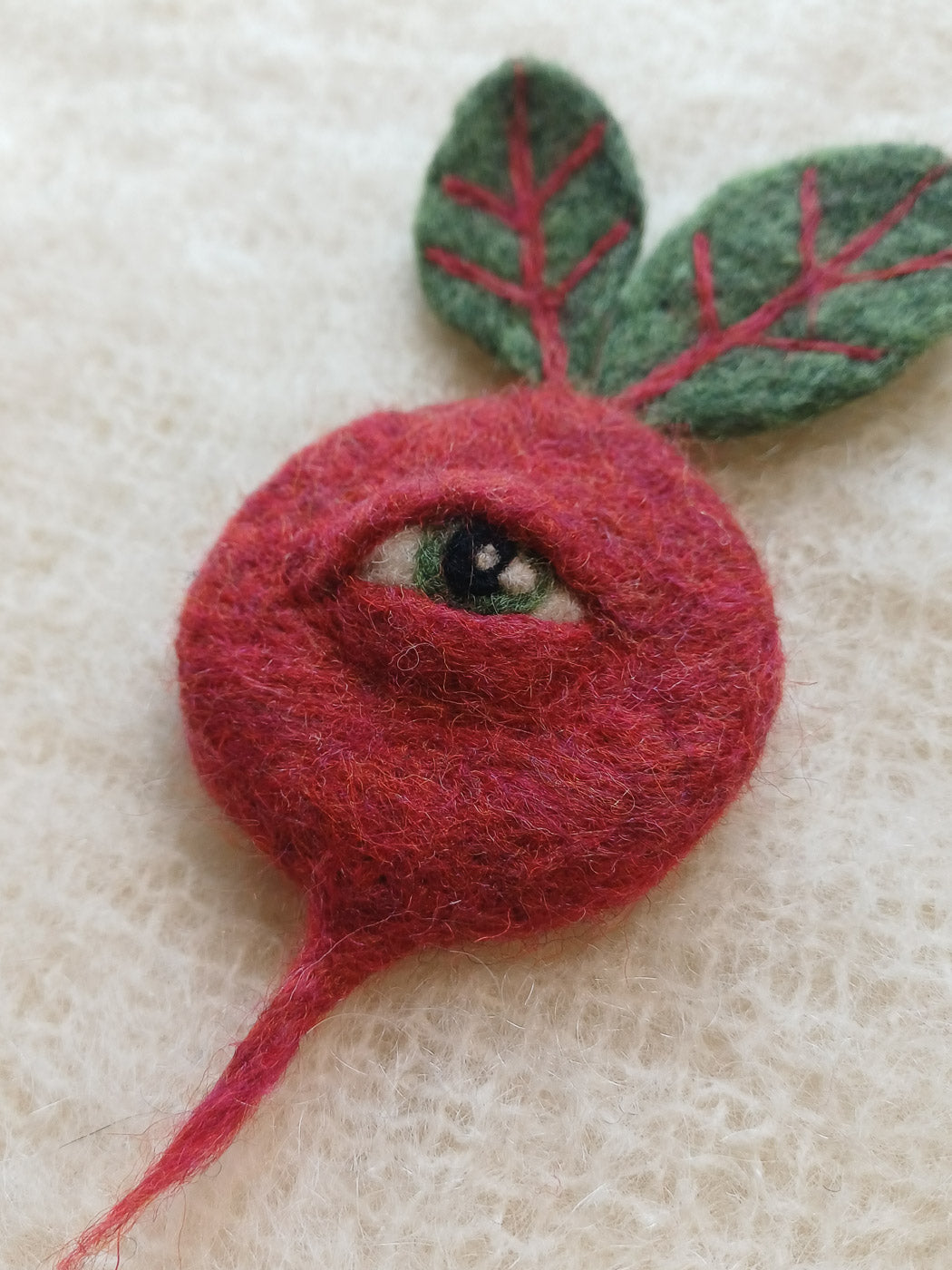 One-Eyed Vegetable Wall Art - Red