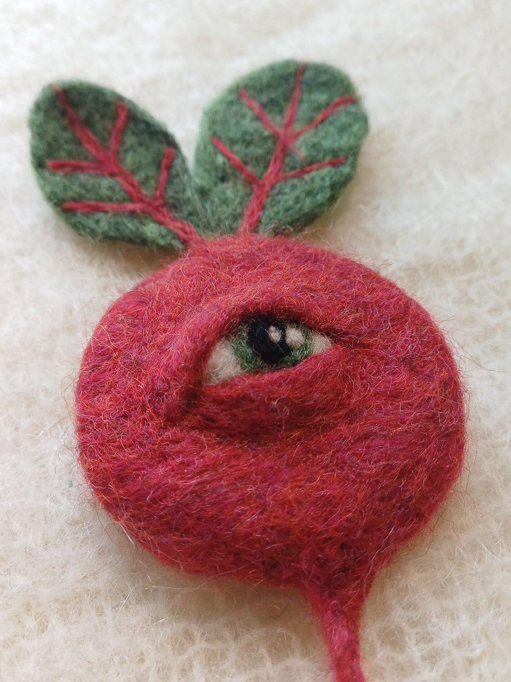 One-Eyed Vegetable Wall Art - Red