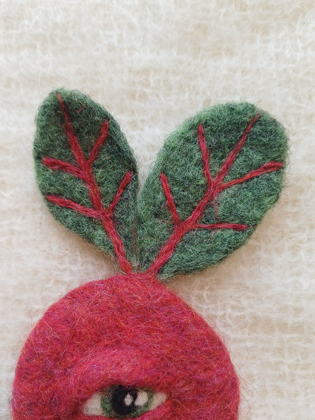 One-Eyed Vegetable Wall Art - Red